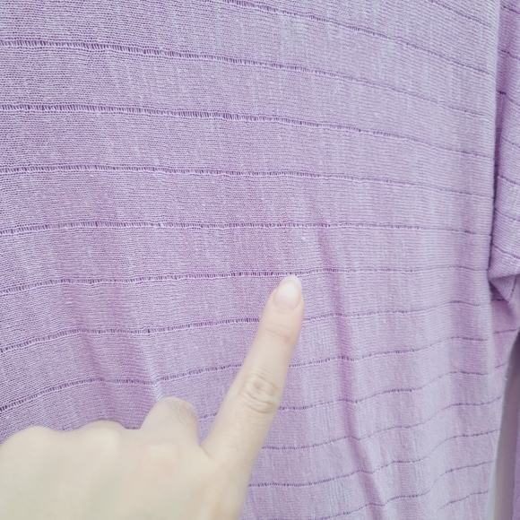 💕 Style & Co. Lilac Pullover Blouse Top Women's Size Small Petite - Picture 3 of 8